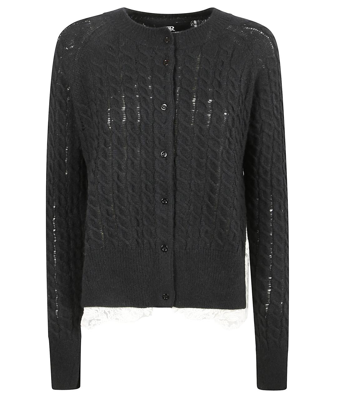 ERMANNO SCERVINO Черный шерстяной кардиган, фото 1