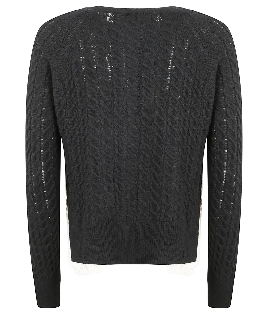 ERMANNO SCERVINO Черный шерстяной кардиган, фото 3