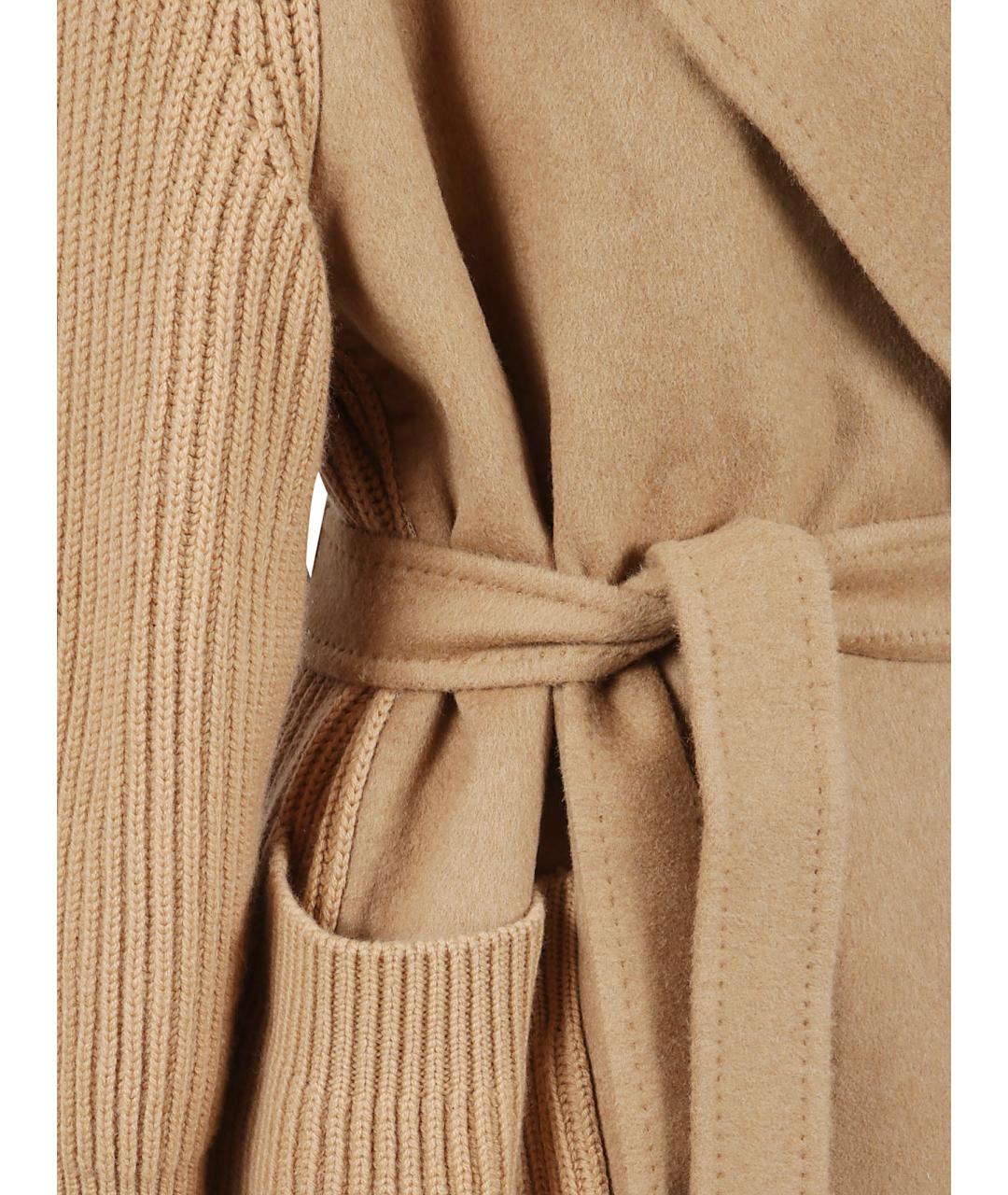 MAX MARA Бежевое шерстяное пальто, фото 2