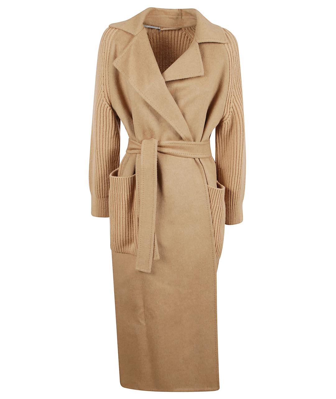 MAX MARA Бежевое шерстяное пальто, фото 1