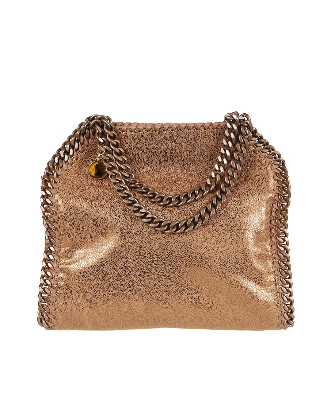 STELLA MCCARTNEY Коричневая синтетическая сумка тоут, фото 1