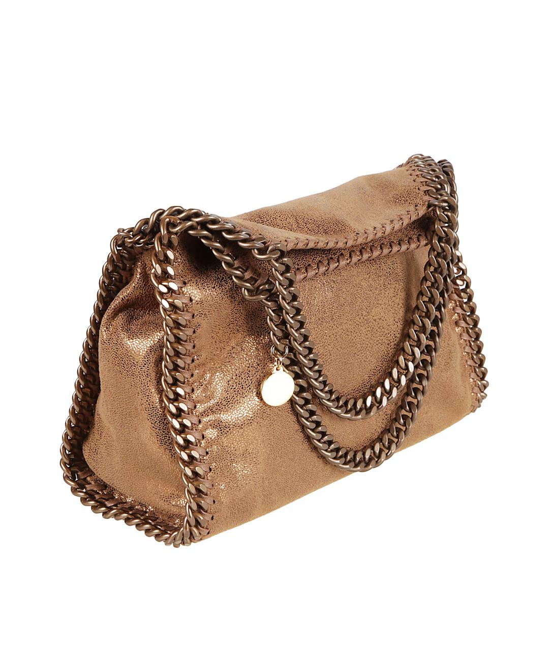 STELLA MCCARTNEY Коричневая синтетическая сумка тоут, фото 3