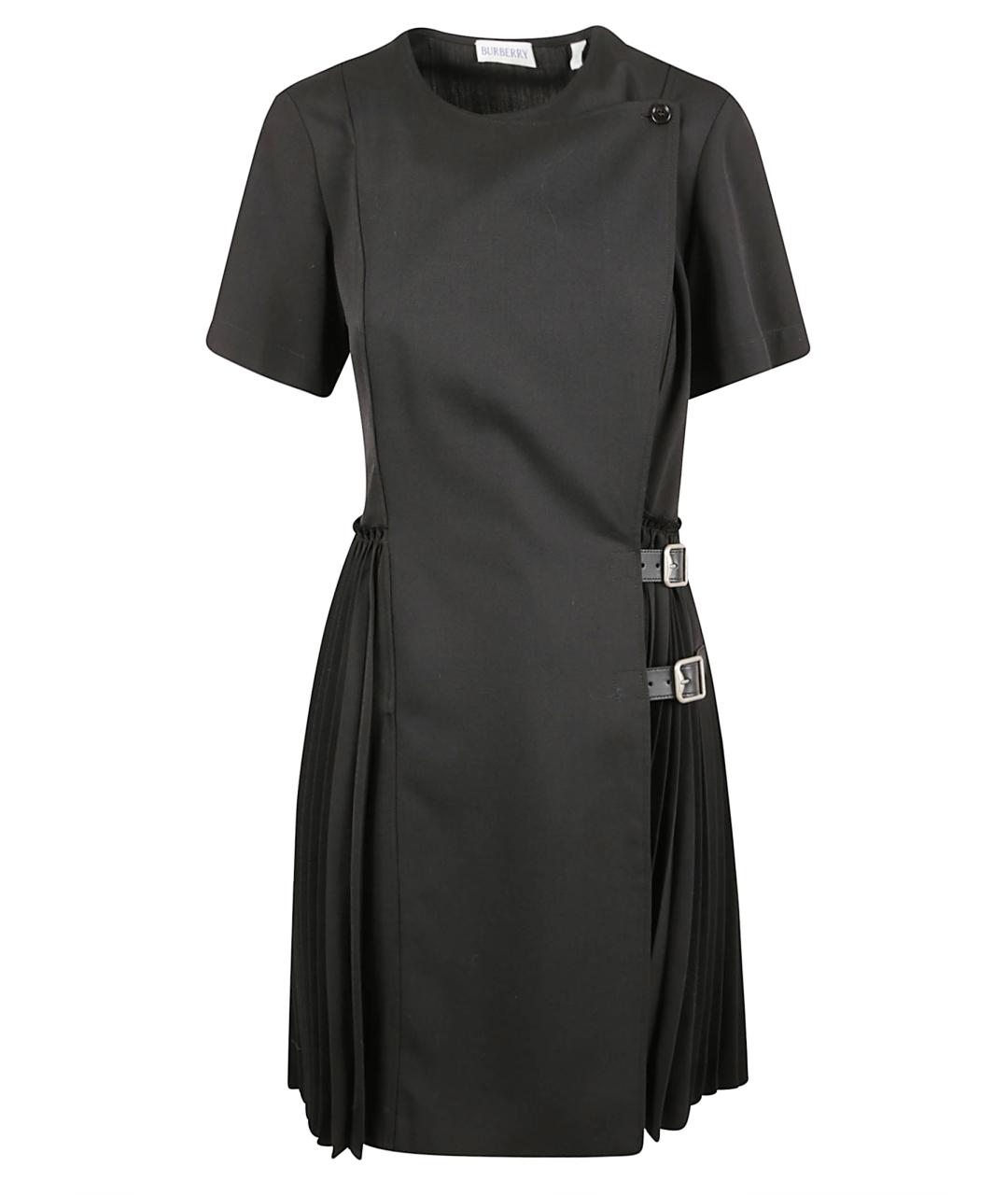 BURBERRY Черное полиэстеровое повседневное платье, фото 1