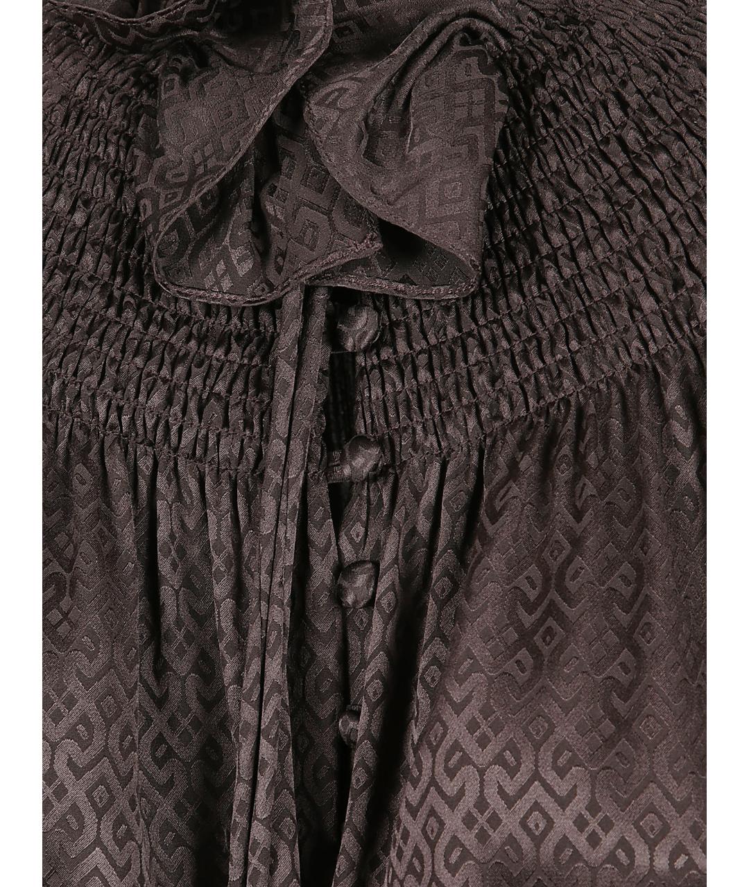 BURBERRY Коричневая шелковая блузы, фото 2