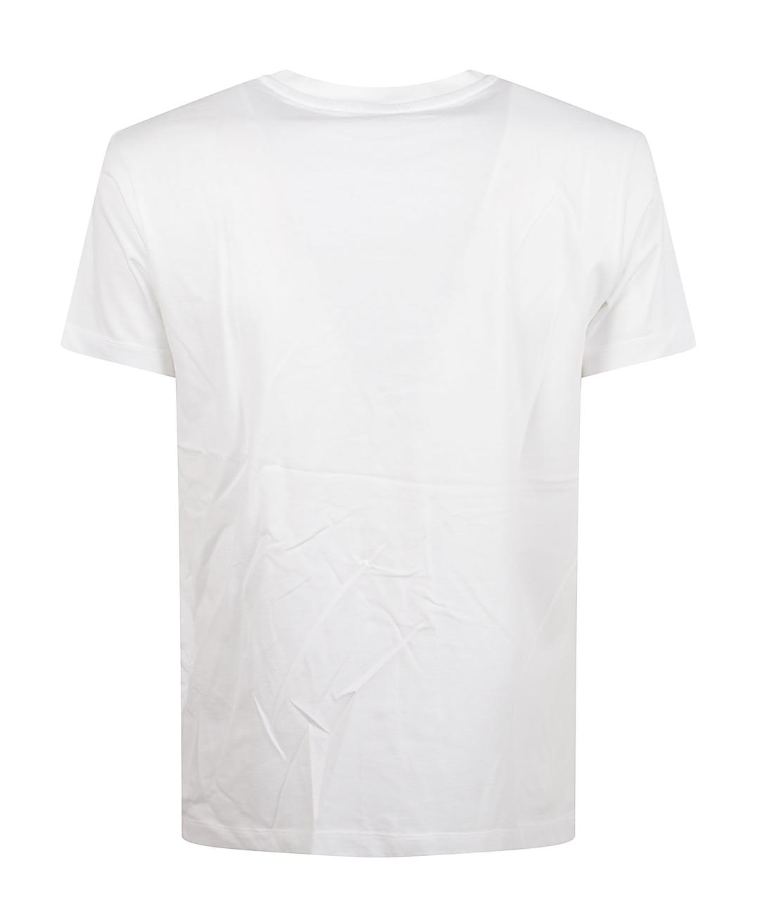 OFF-WHITE Белая хлопковая футболка, фото 2