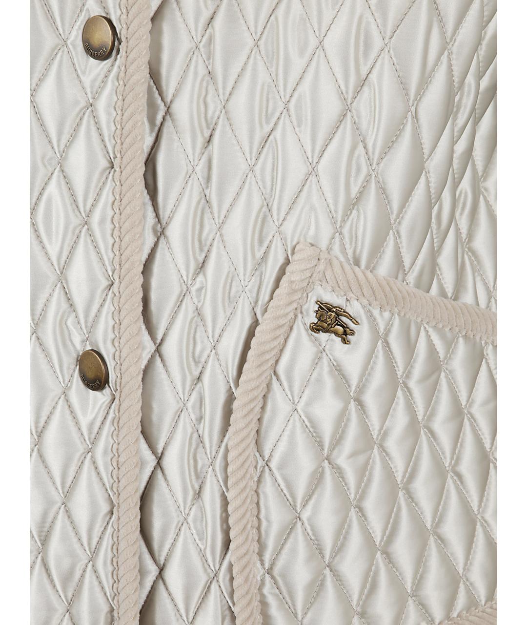 BURBERRY Бежевая полиамидовая куртка, фото 2