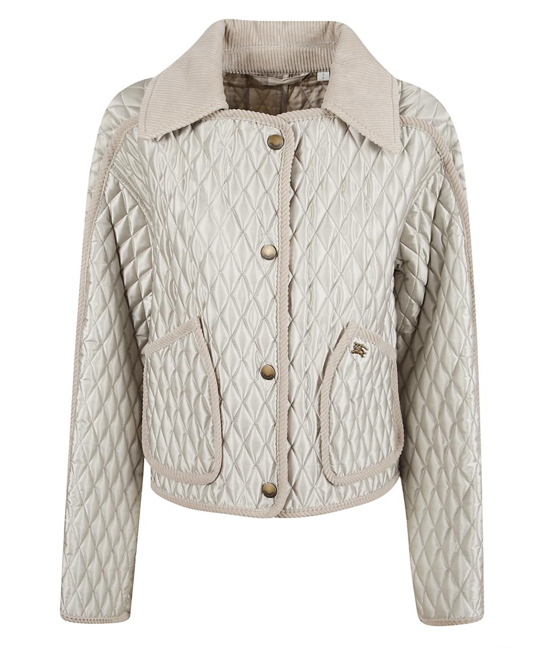 BURBERRY Бежевая полиамидовая куртка, фото 1