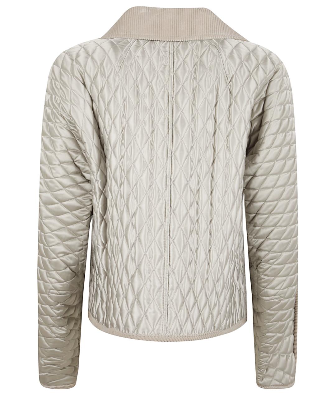 BURBERRY Бежевая полиамидовая куртка, фото 3