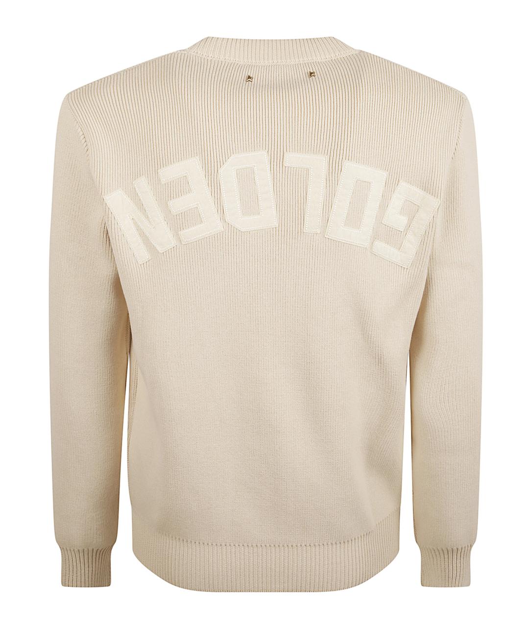 GOLDEN GOOSE DELUXE BRAND Бежевый полиэстеровый джемпер / свитер, фото 3