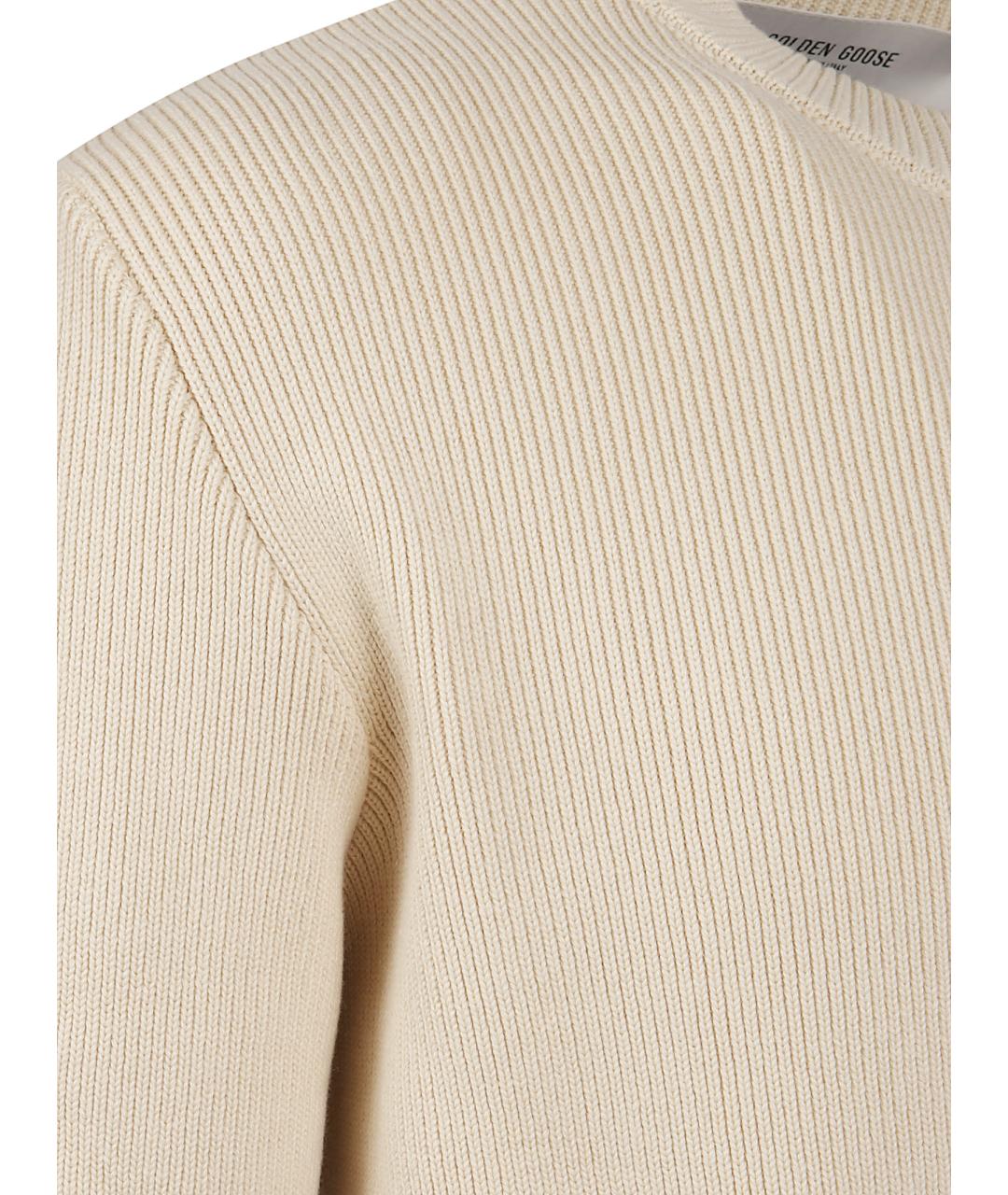GOLDEN GOOSE DELUXE BRAND Бежевый полиэстеровый джемпер / свитер, фото 2