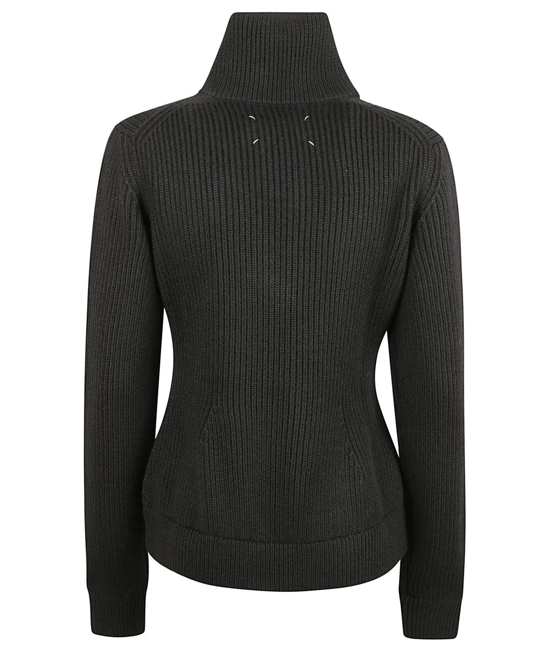 MAISON MARGIELA Черный шерстяной кардиган, фото 3