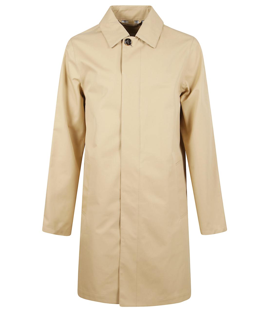 BURBERRY Бежевый хлопковый тренч / плащ, фото 1