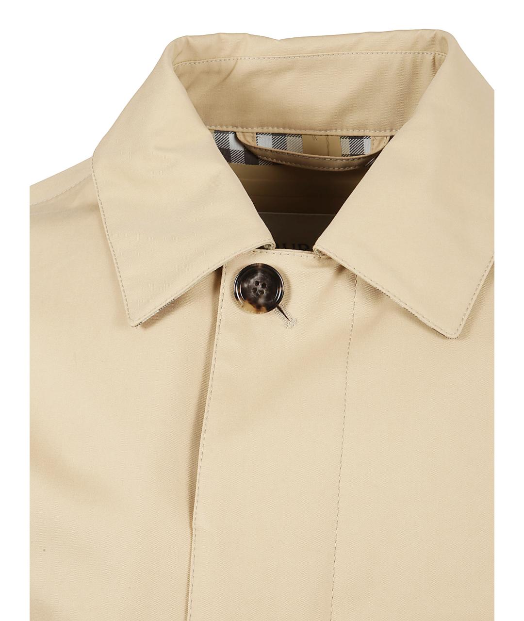 BURBERRY Бежевый хлопковый тренч / плащ, фото 2