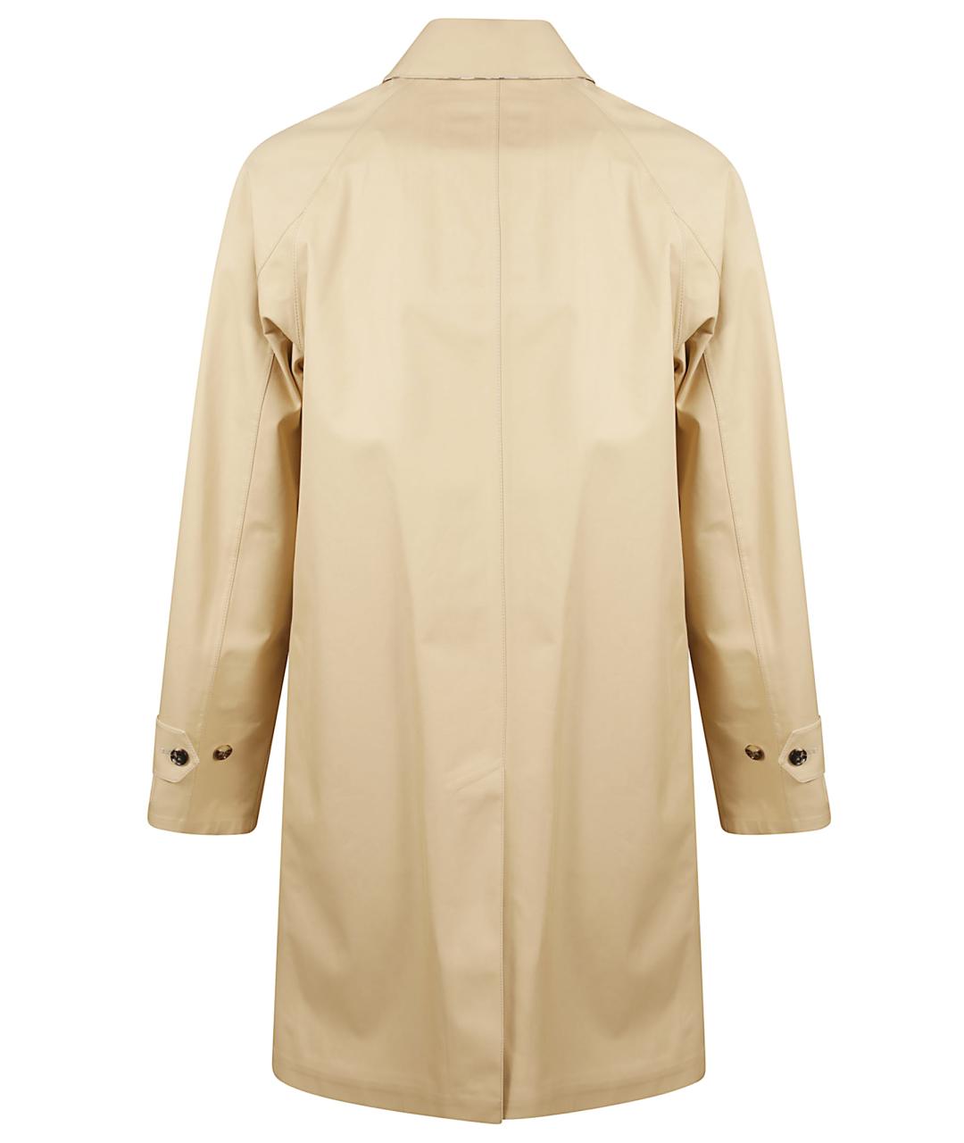 BURBERRY Бежевый хлопковый тренч / плащ, фото 3