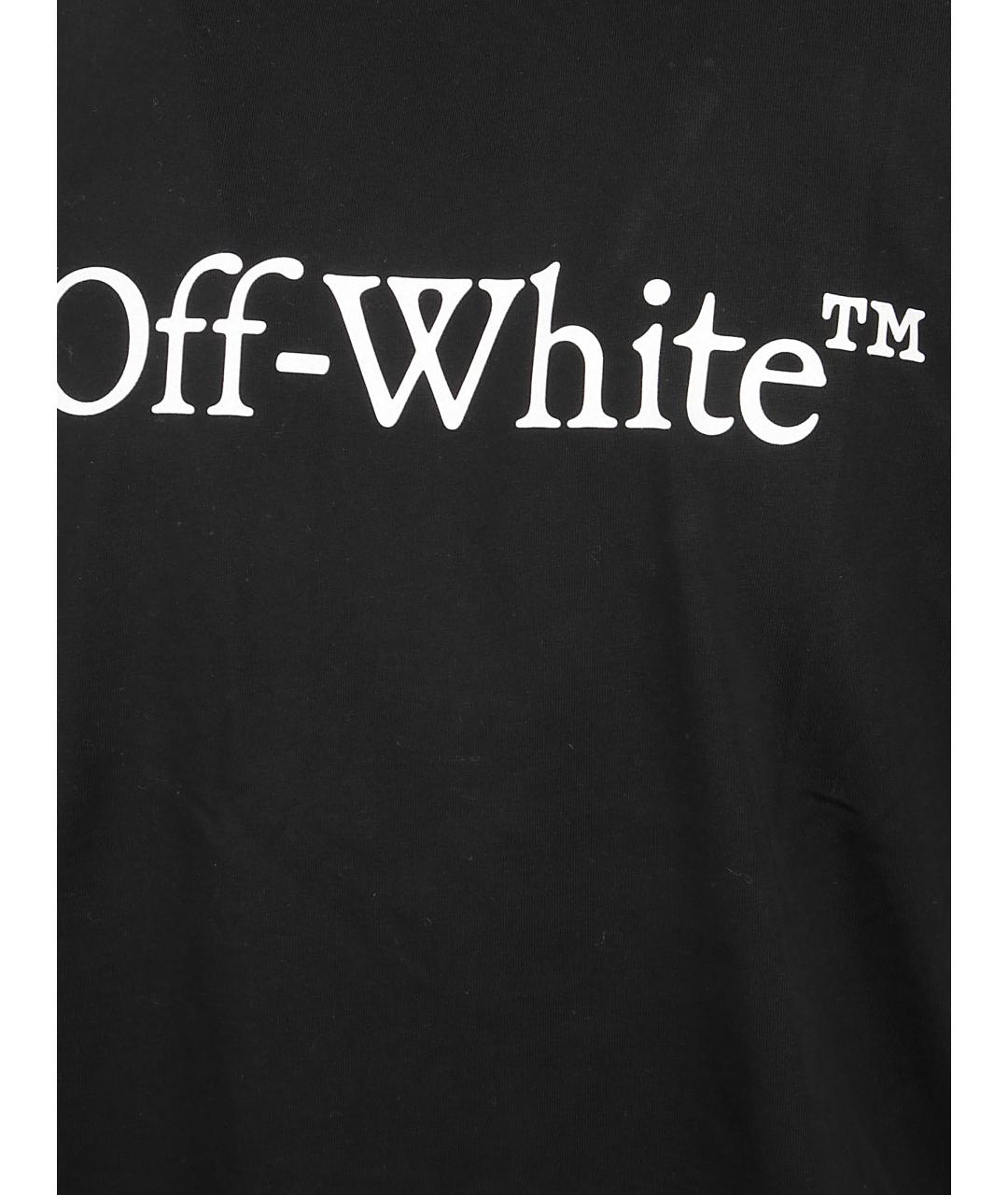 OFF-WHITE Черная хлопковая футболка, фото 3