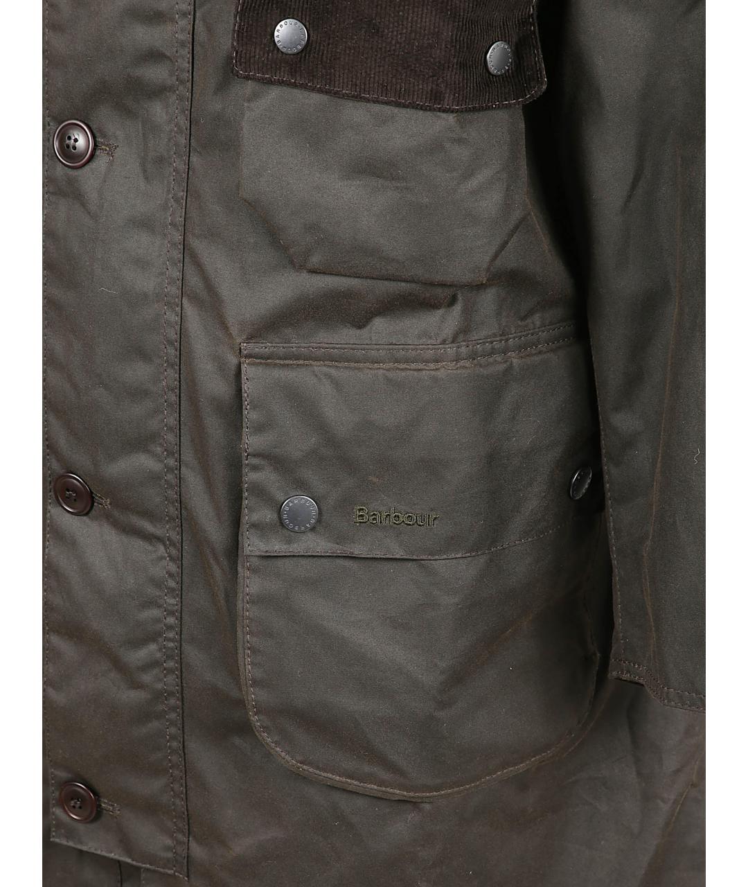 BARBOUR Зеленая хлопковая парка, фото 2