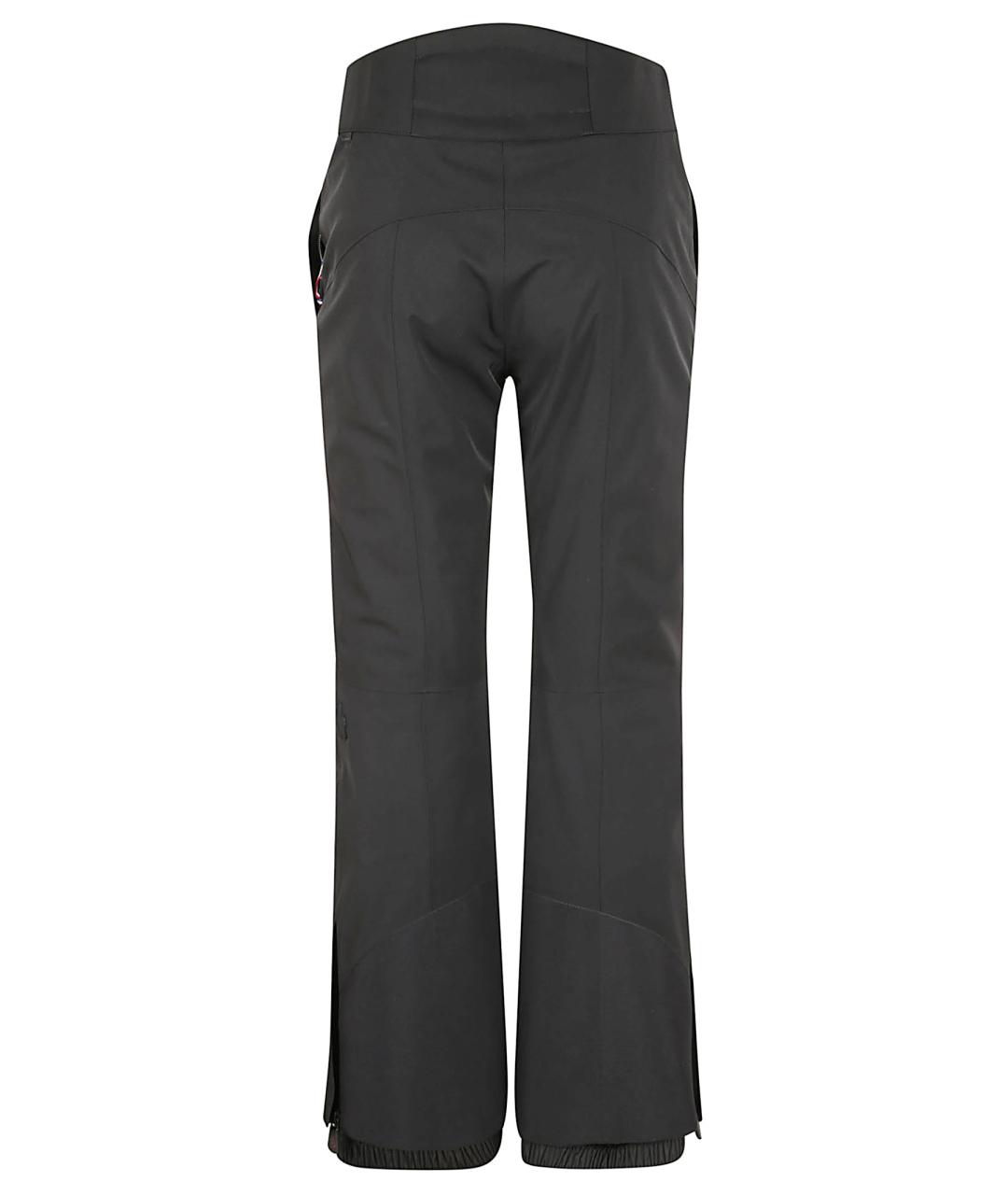 MONCLER GRENOBLE Черные полиамидовые прямые брюки, фото 3