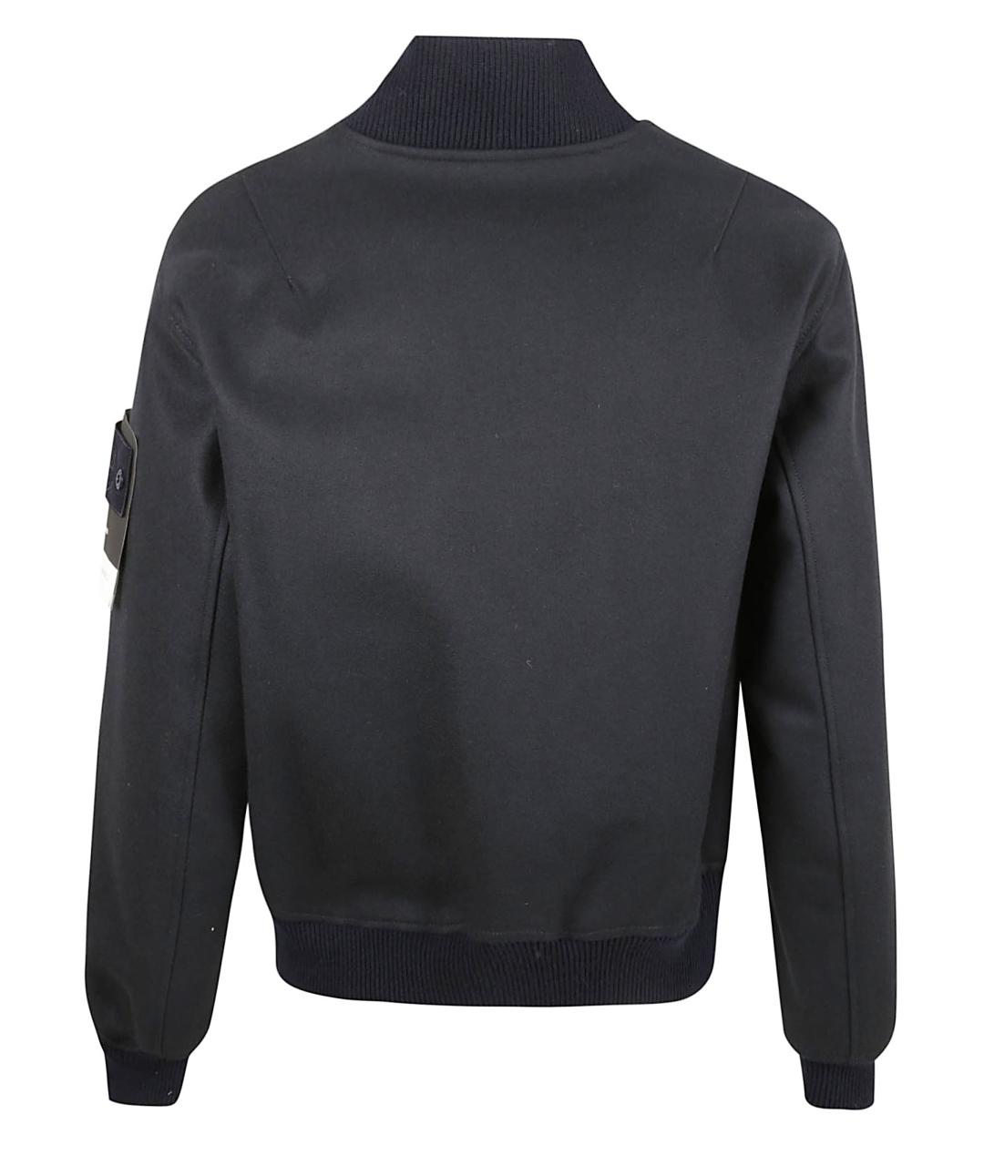 STONE ISLAND Темно-синяя полиуретановая куртка, фото 3