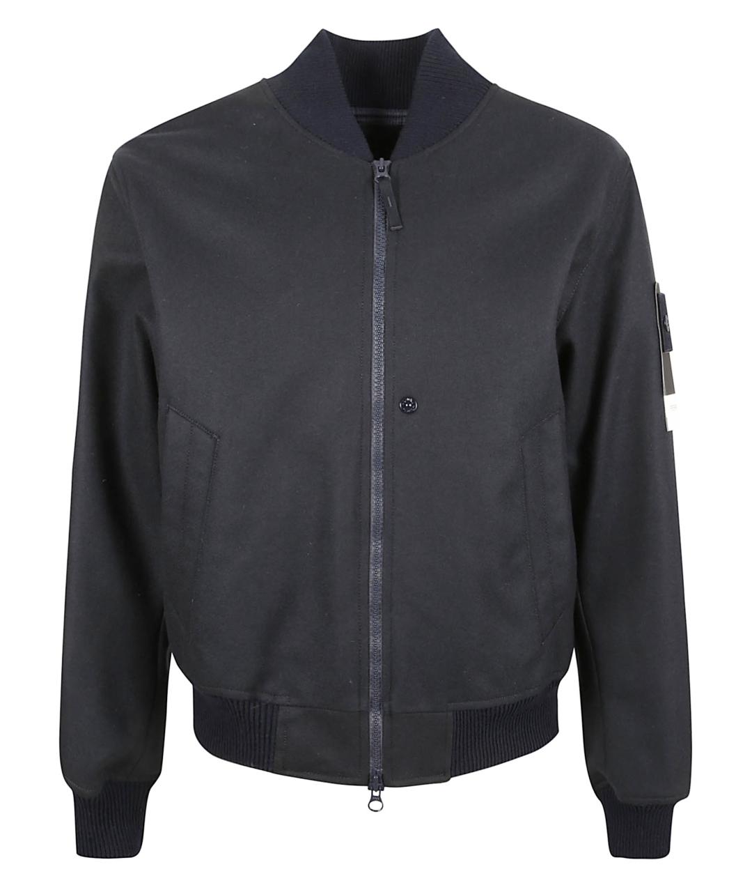 STONE ISLAND Темно-синяя полиуретановая куртка, фото 1