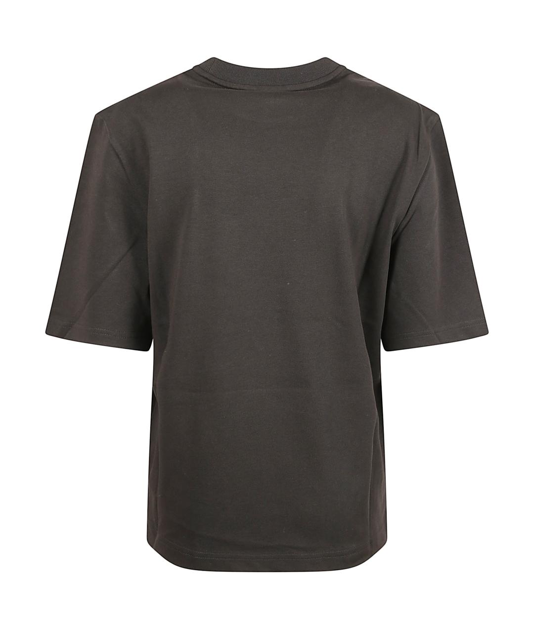 MONCLER Черная хлопковая футболка, фото 3