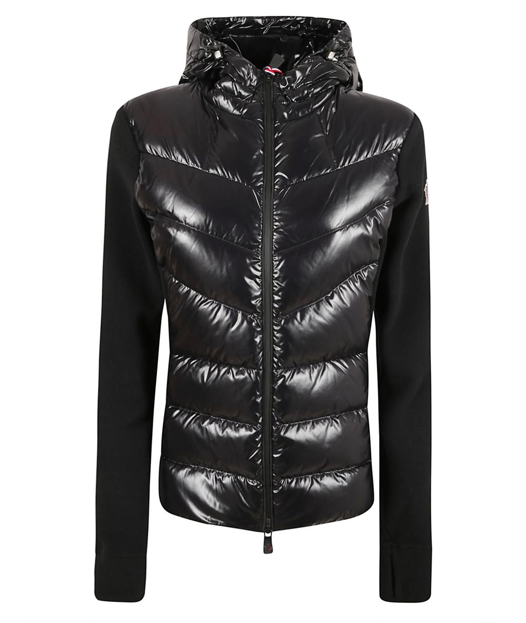 MONCLER GRENOBLE Черная полиэстеровая куртка, фото 1