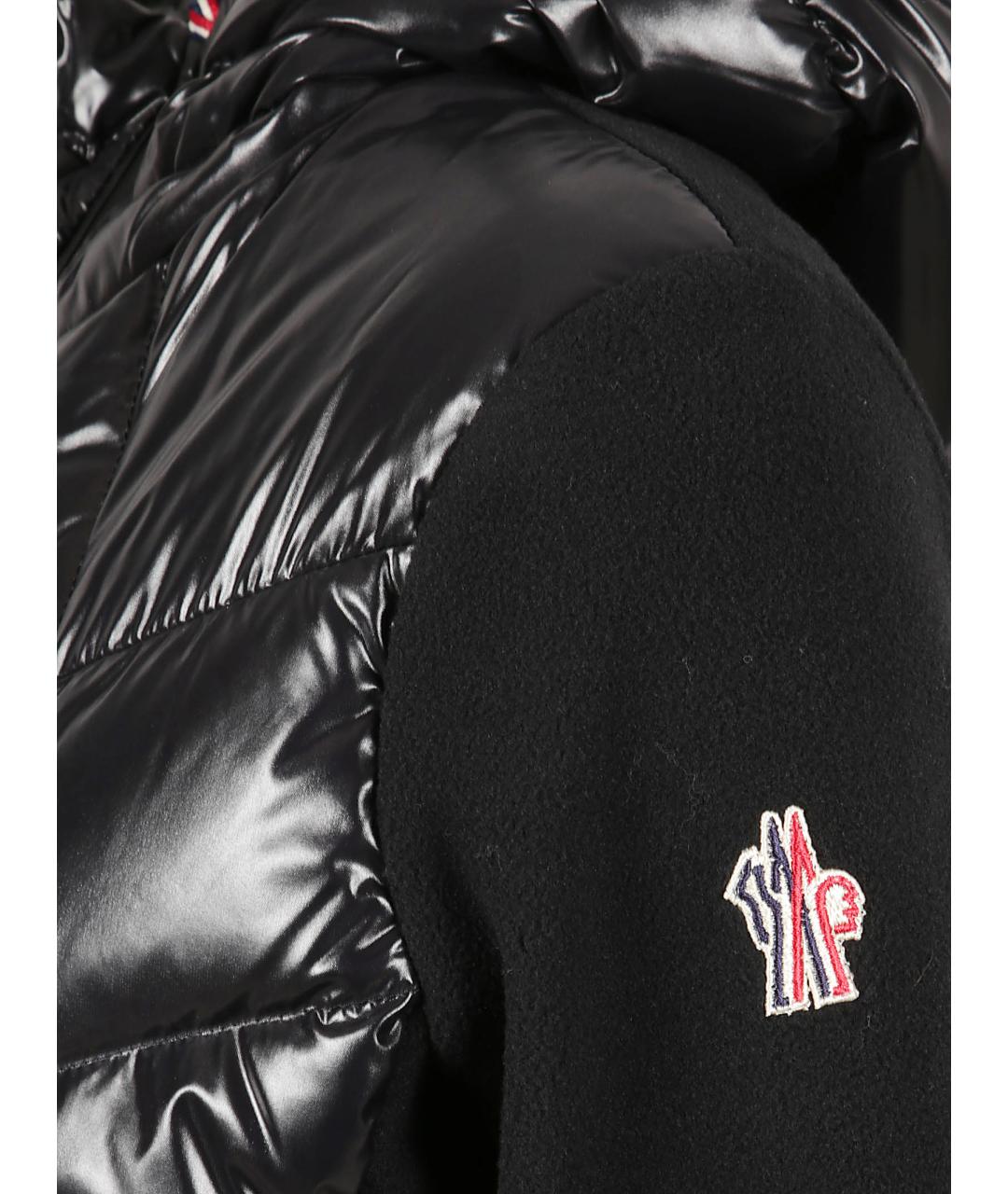 MONCLER GRENOBLE Черная полиэстеровая куртка, фото 2
