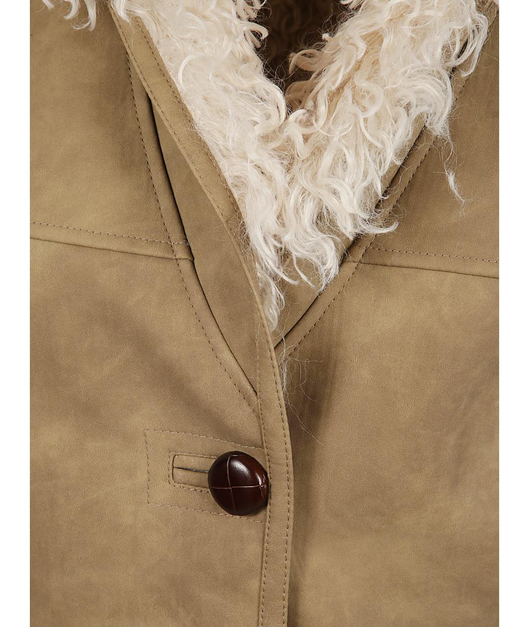 ISABEL MARANT Бежевый полиэстеровый жилет, фото 2