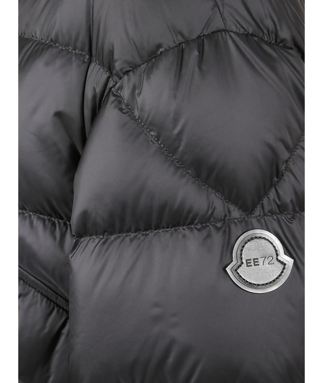 MONCLER Черный полиамидовый пуховик, фото 2