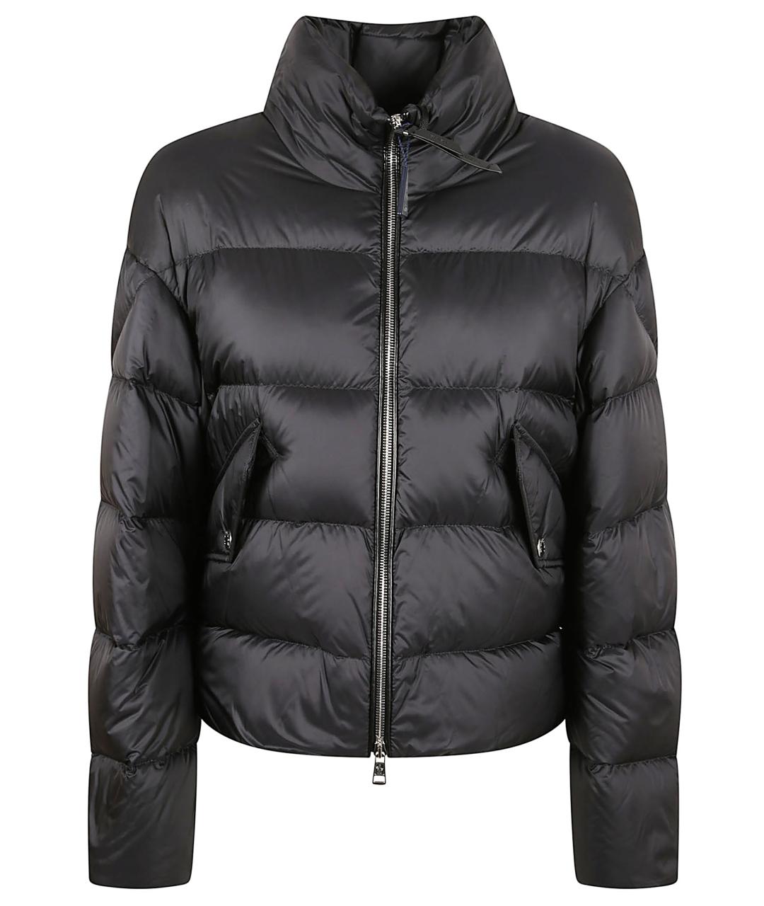 MONCLER Черный полиамидовый пуховик, фото 1
