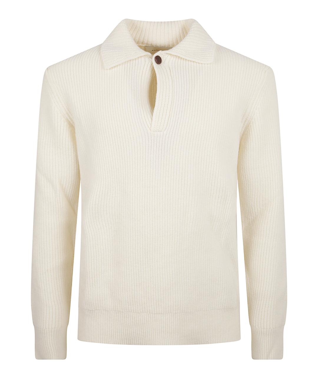 BALLANTYNE Белый шерстяной джемпер / свитер, фото 1