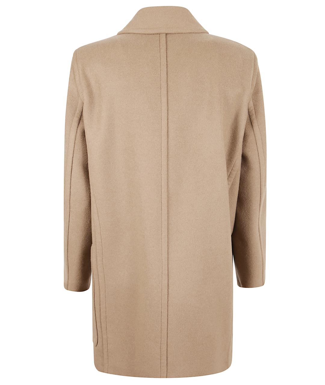 MAX MARA Бежевое шерстяное пальто, фото 3