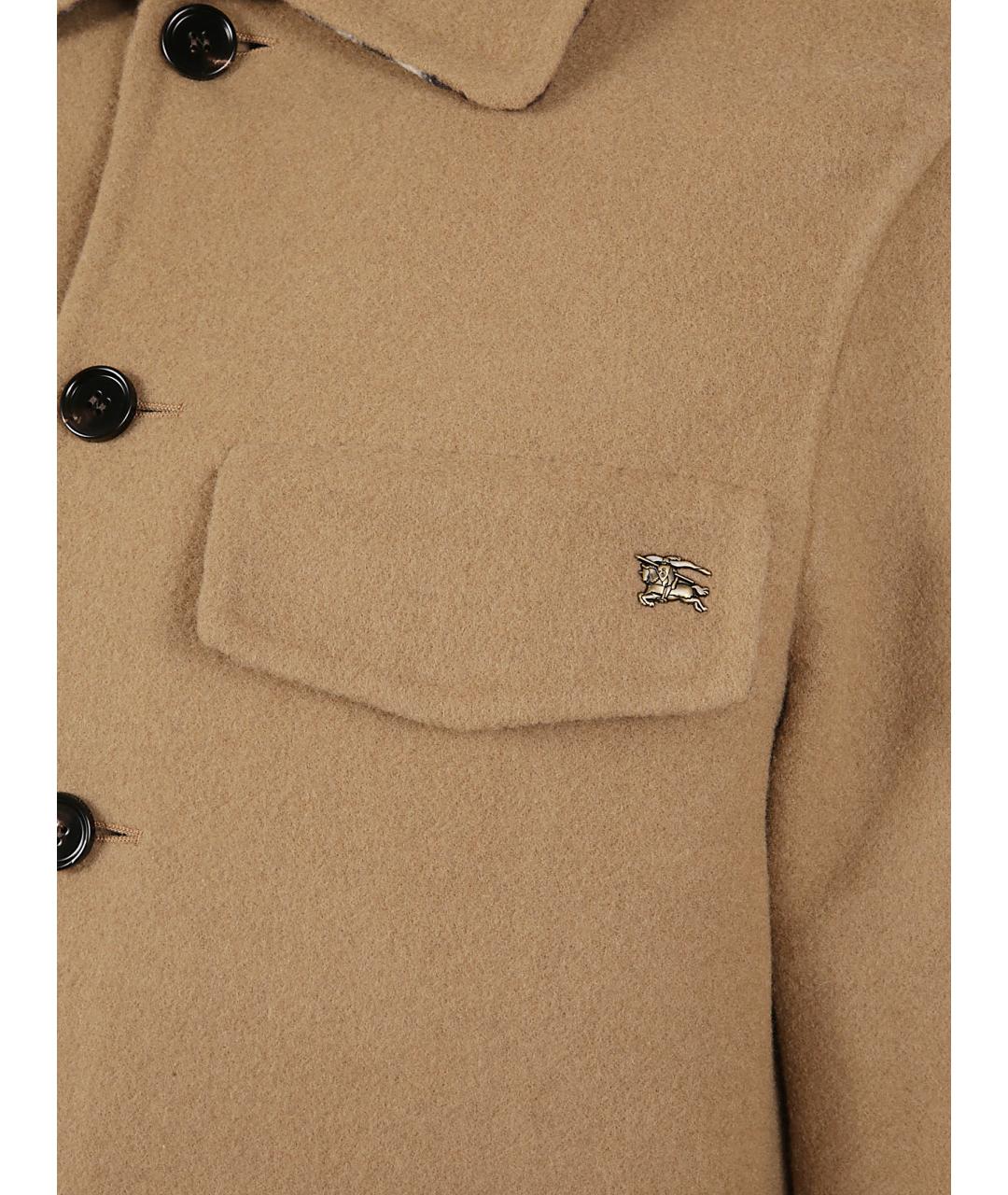 BURBERRY Бежевая шерстяная куртка, фото 2