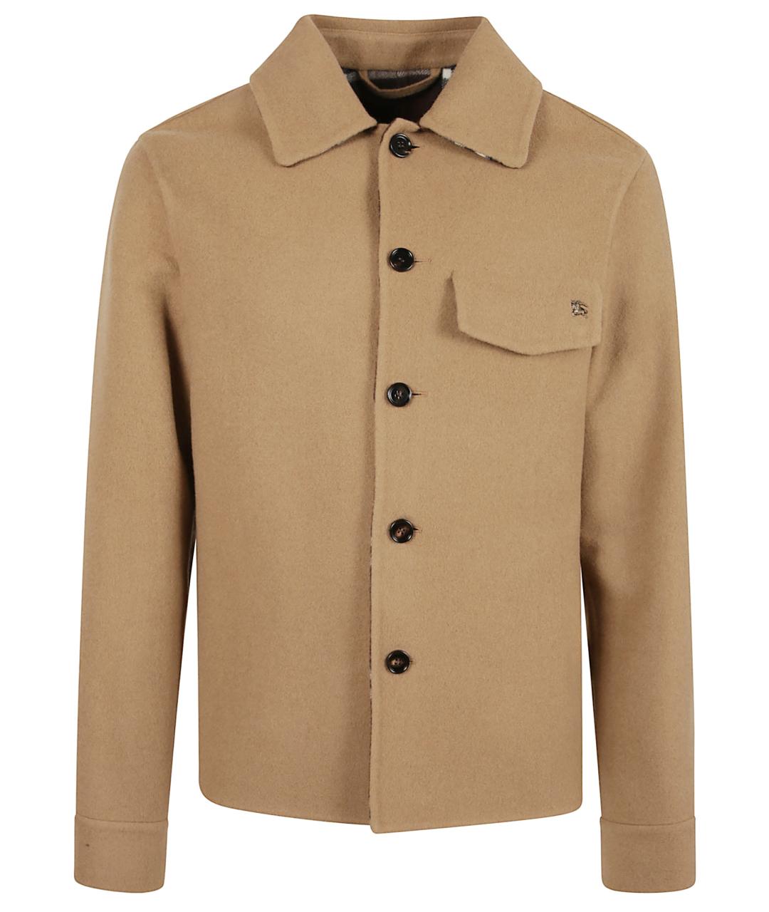 BURBERRY Бежевая шерстяная куртка, фото 1