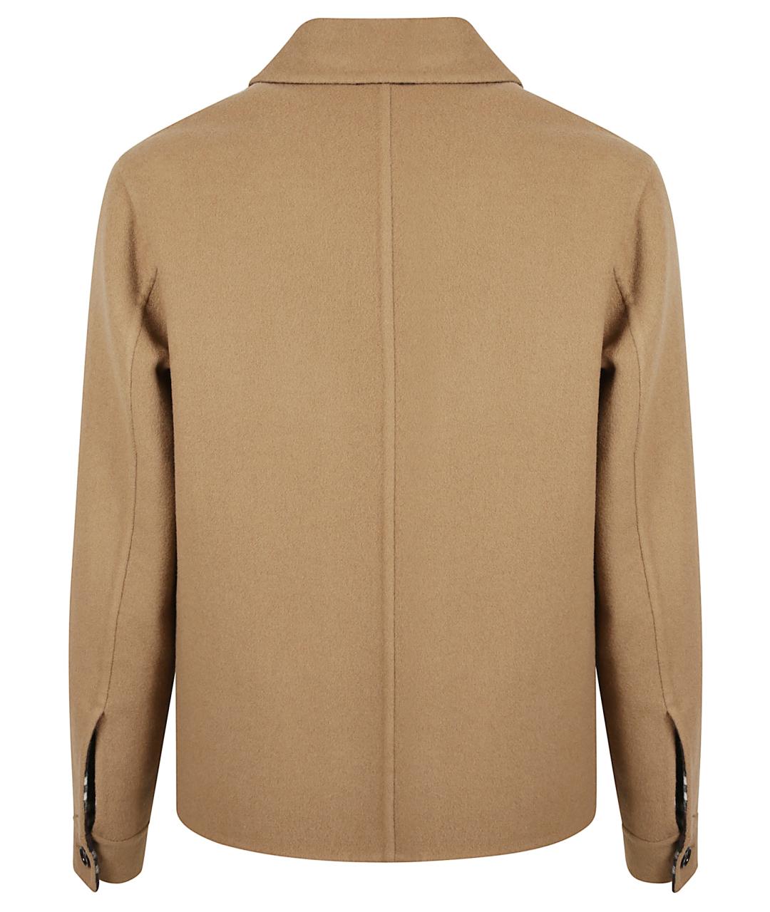 BURBERRY Бежевая шерстяная куртка, фото 3