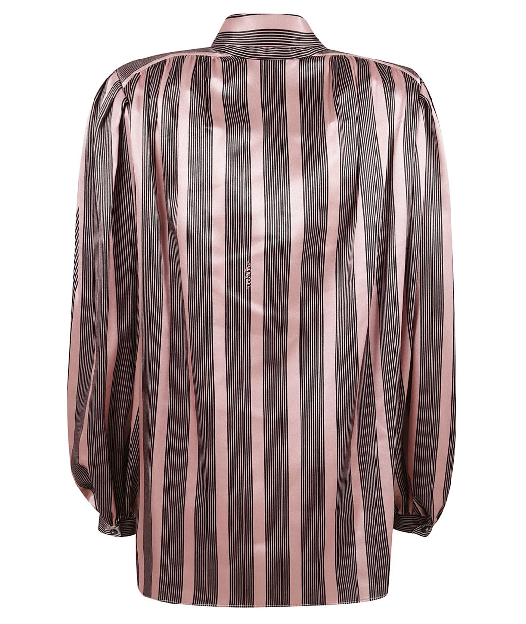 VALENTINO Розовая шелковая блузы, фото 3