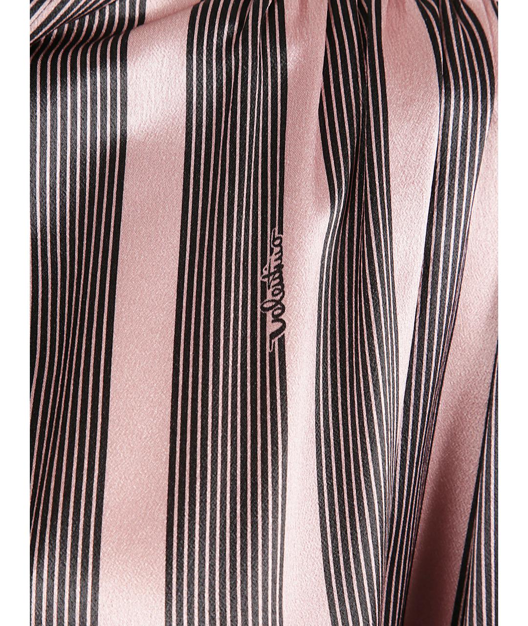 VALENTINO Розовая шелковая блузы, фото 2