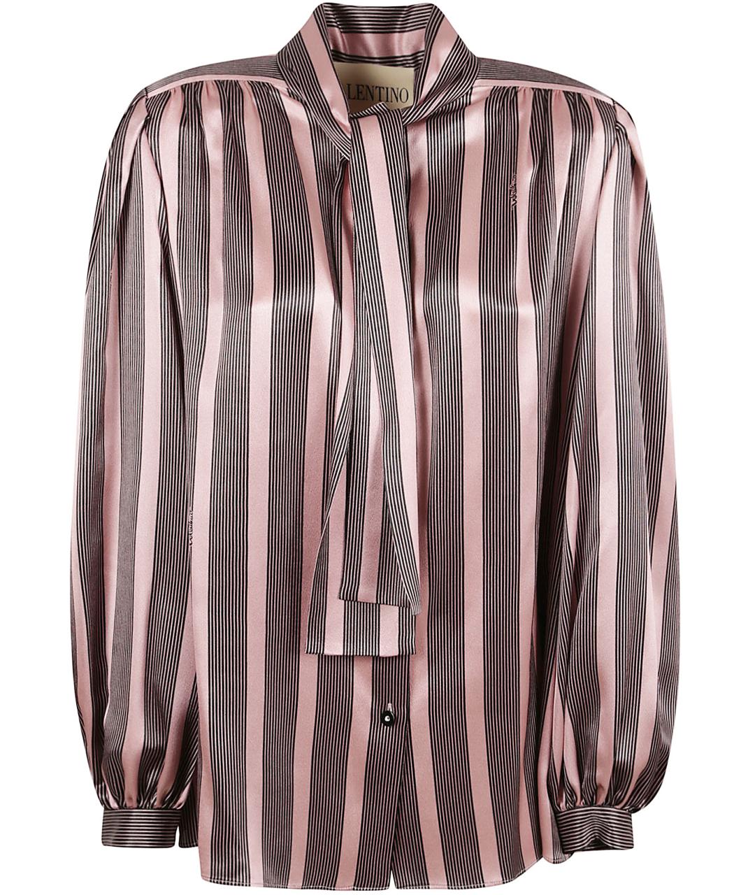 VALENTINO Розовая шелковая блузы, фото 1