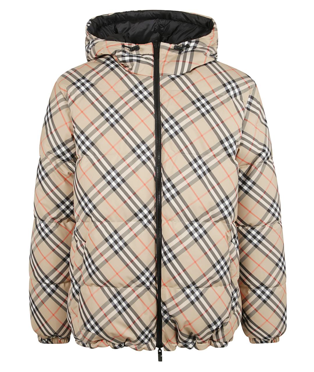 BURBERRY Бежевый полиэстеровый пуховик, фото 1