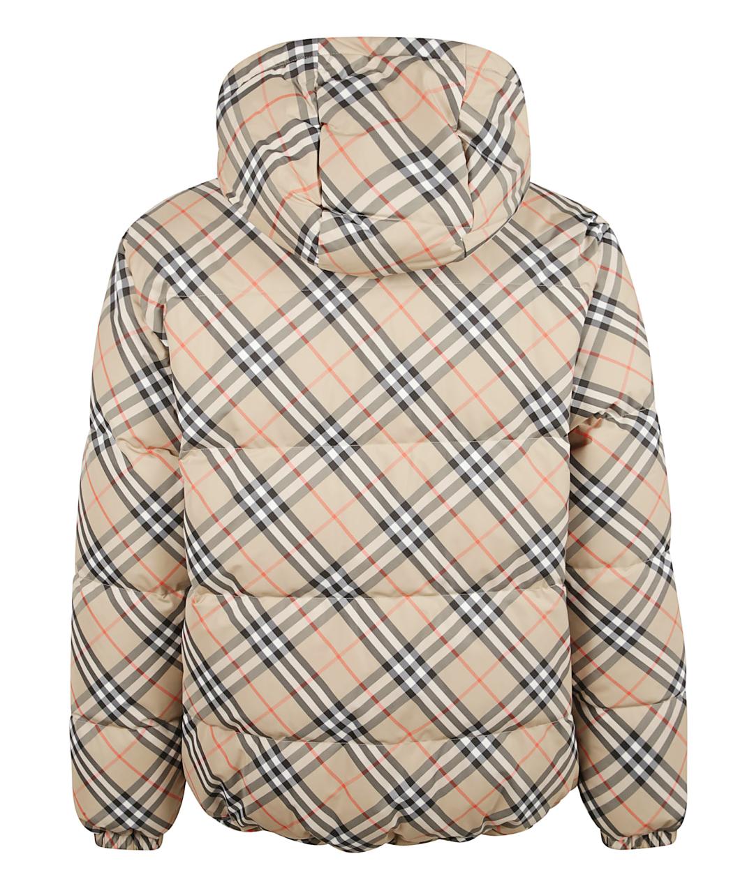 BURBERRY Бежевый полиэстеровый пуховик, фото 3