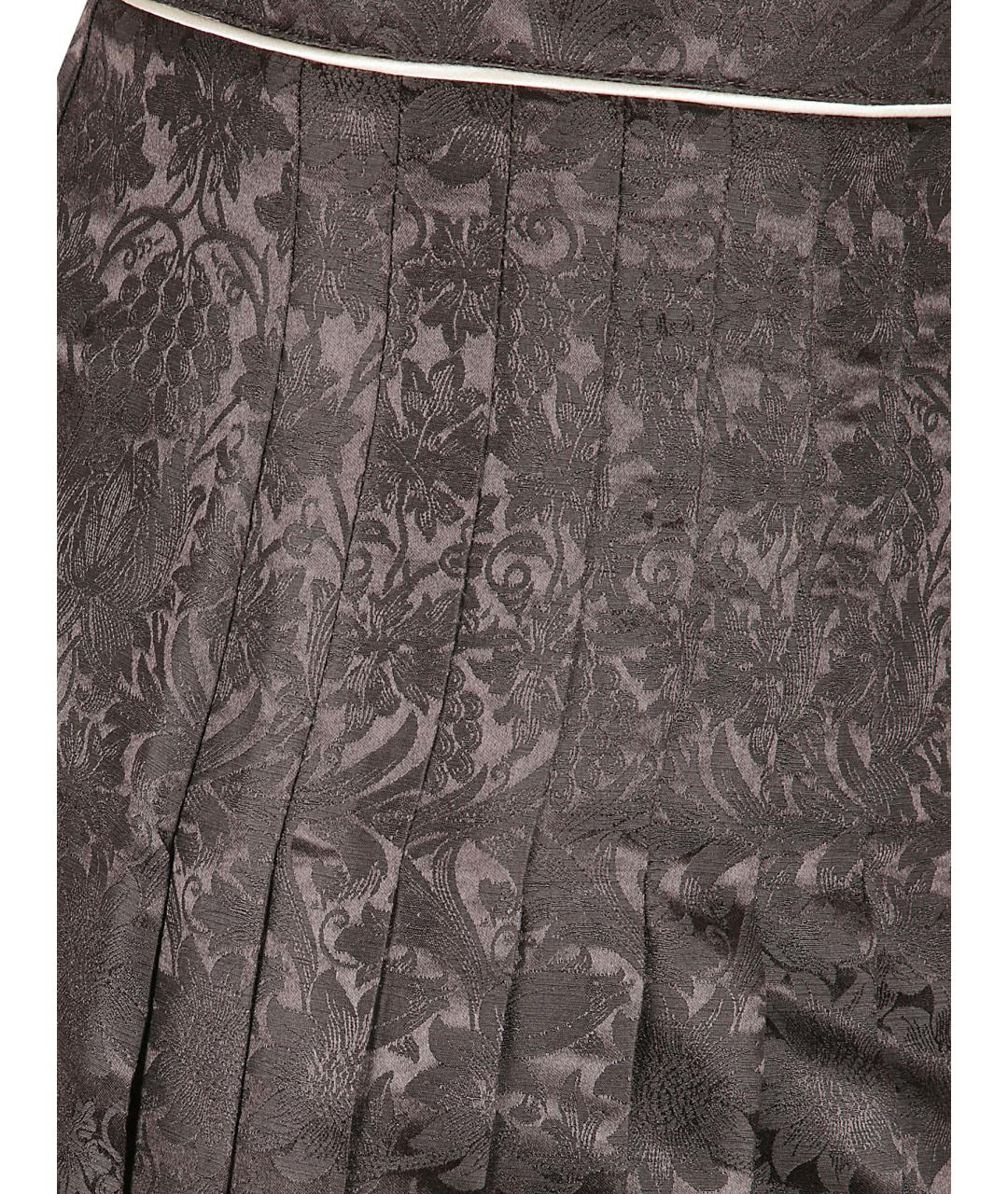 BURBERRY Коричневая вискозная юбка миди, фото 2