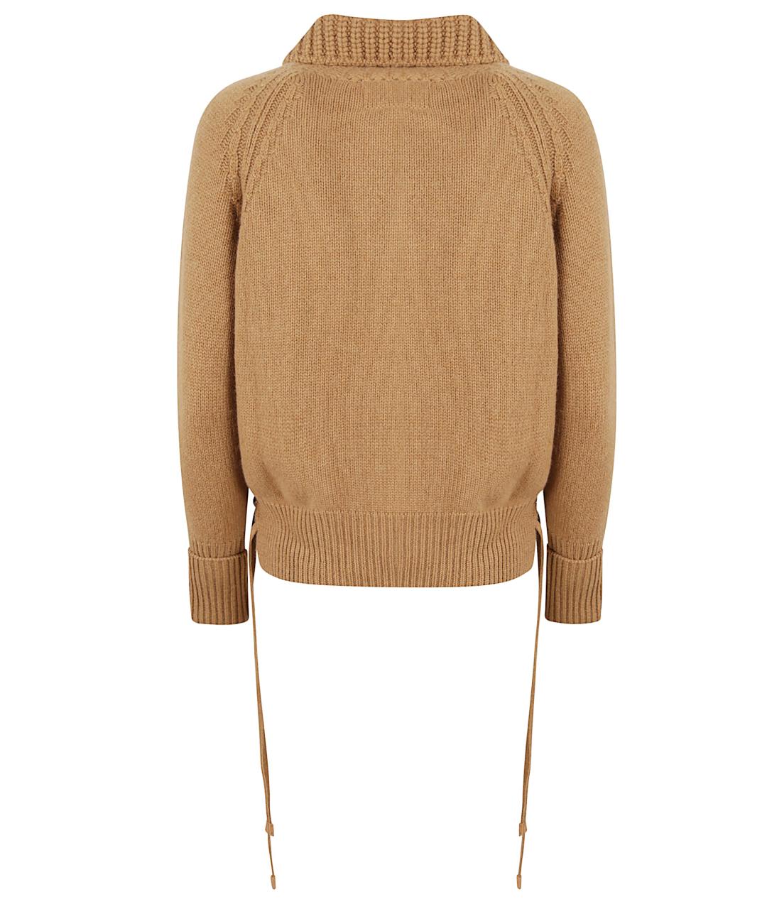 ERMANNO SCERVINO Горчичный кашемировый джемпер / свитер, фото 2