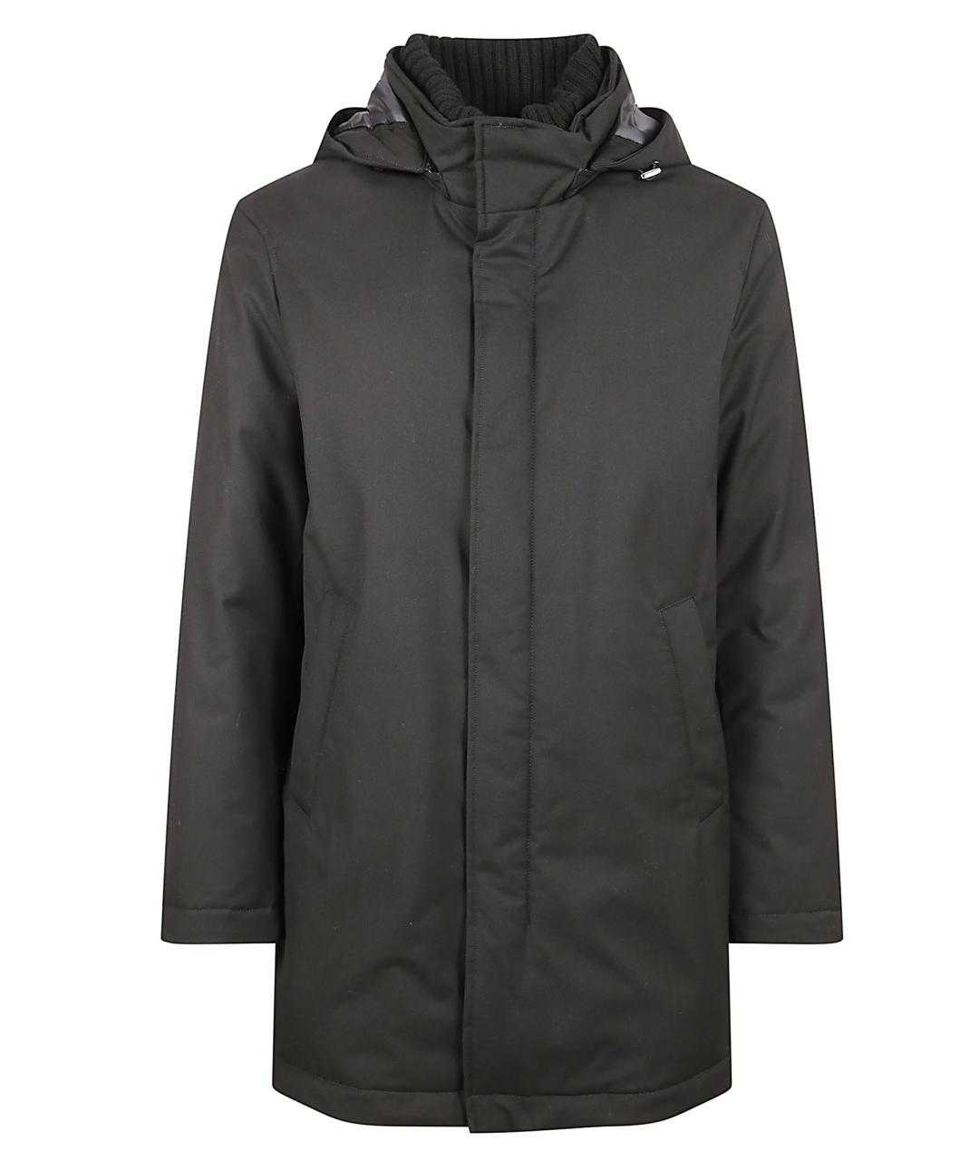 HERNO Черная полиэстеровая парка, фото 1