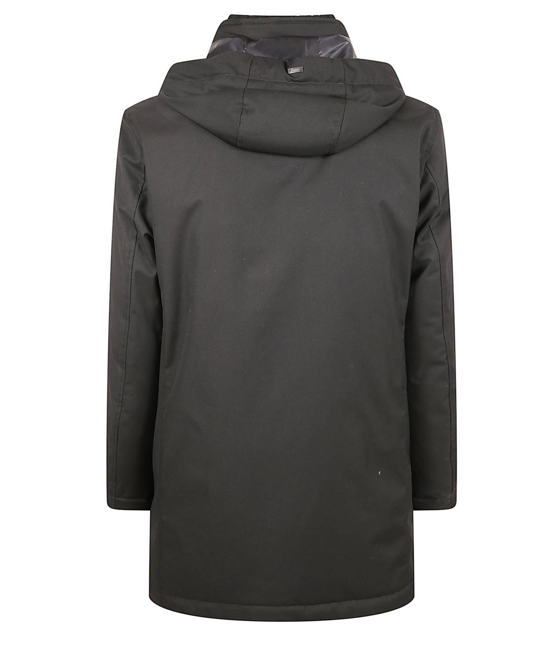 HERNO Черная полиэстеровая парка, фото 3