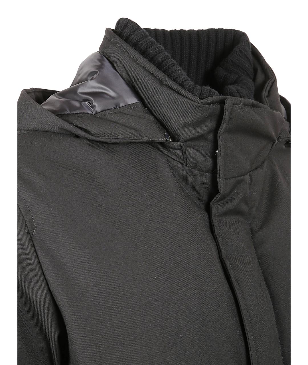 HERNO Черная полиэстеровая парка, фото 2