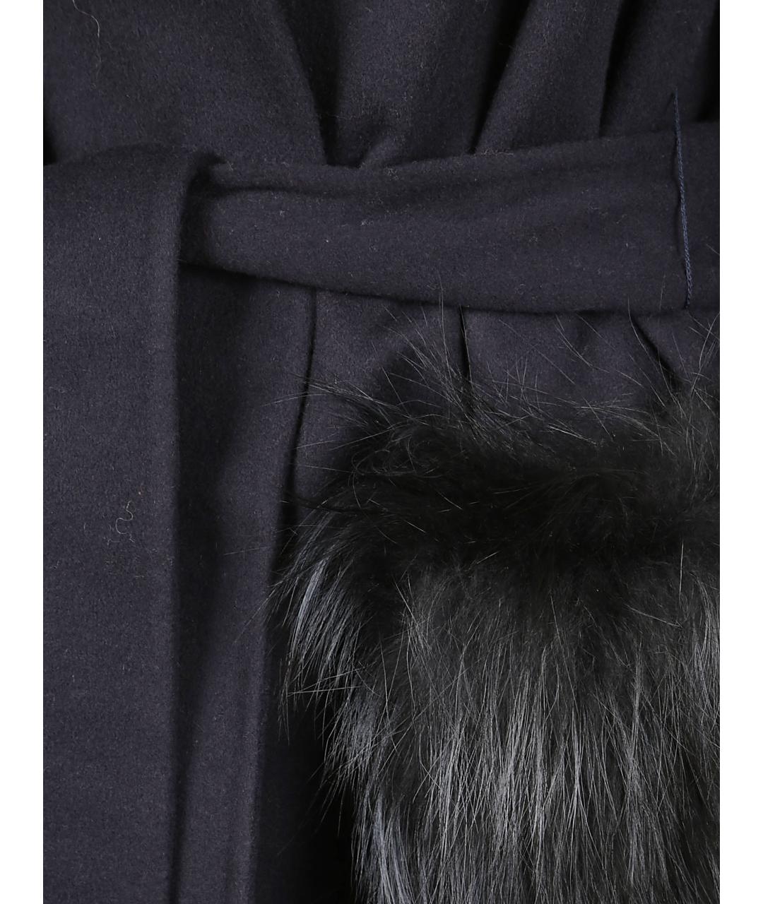 FABIANA FILIPPI Темно-синее шерстяное пальто, фото 2