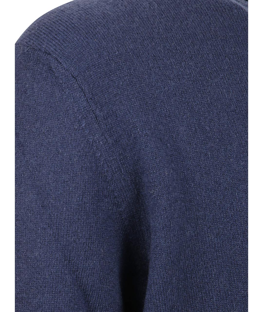 ZEGNA Темно-синий кашемировый джемпер / свитер, фото 2