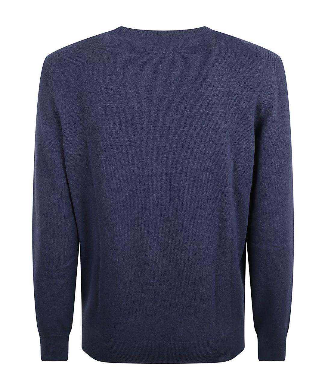 ZEGNA Темно-синий кашемировый джемпер / свитер, фото 3