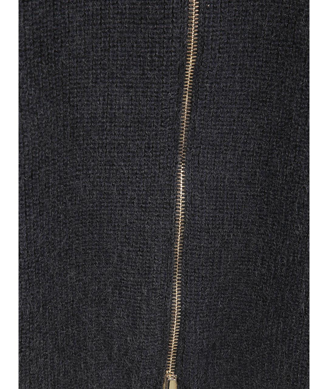 FABIANA FILIPPI Темно-синяя шерстяная куртка, фото 2