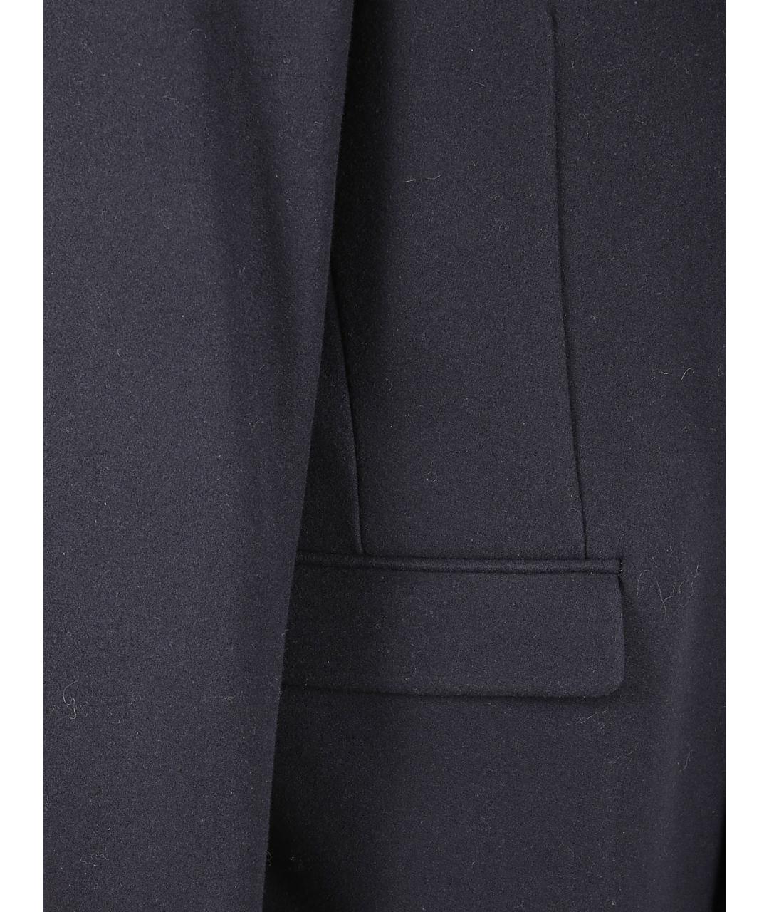 GOLDEN GOOSE DELUXE BRAND Темно-синее шерстяное пальто, фото 2