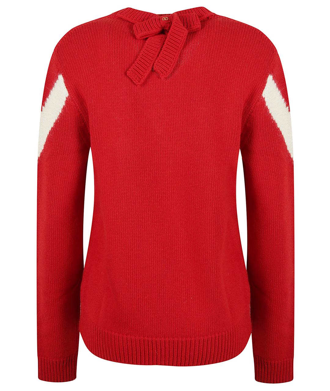 VALENTINO Красный шерстяной джемпер / свитер, фото 3